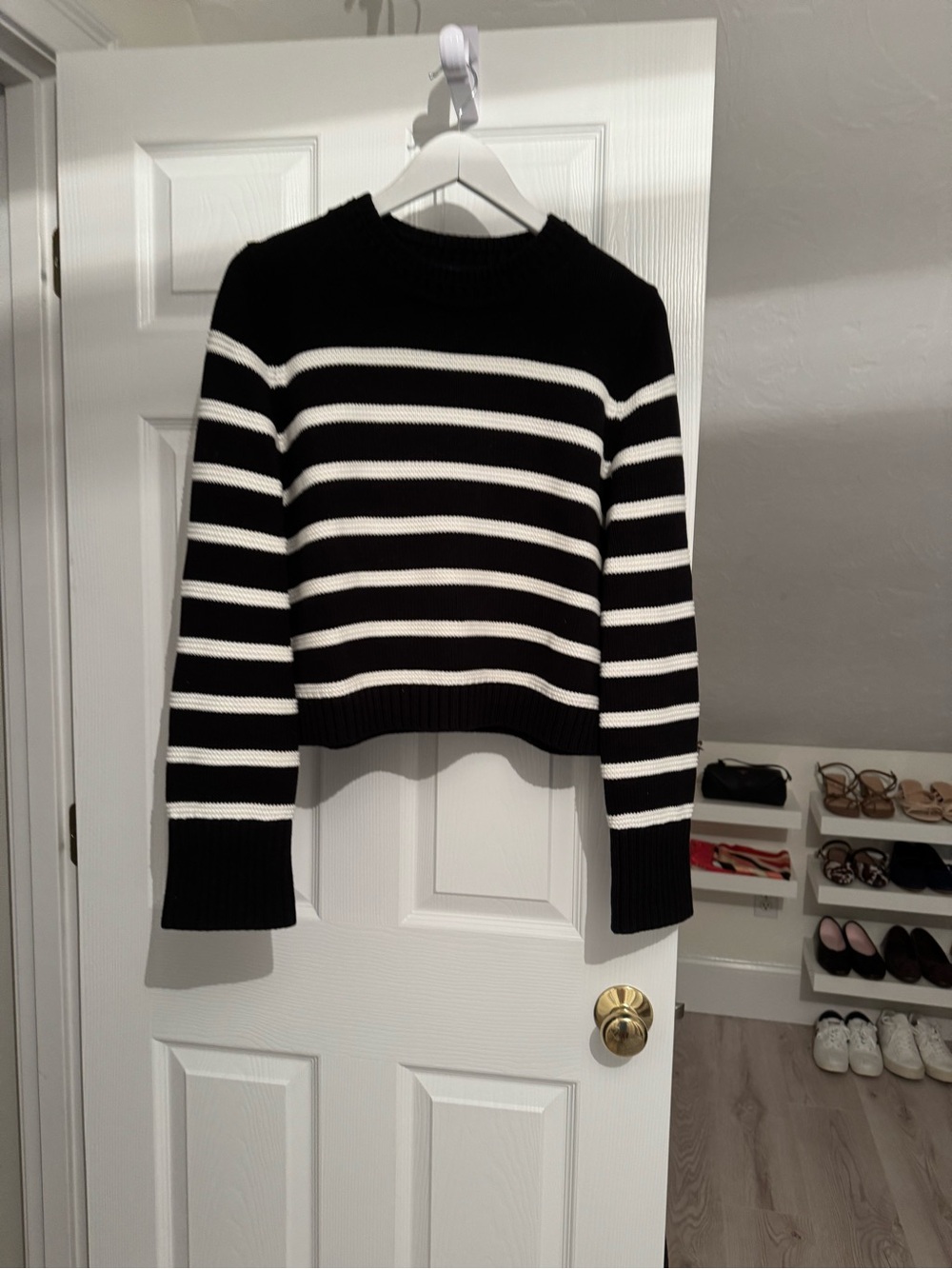 La Ligne Jill Sweater Black/White Stripe Size M - Picture 4 of 8